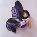 Ciondolo doll bambolina handmade fimo farfalla