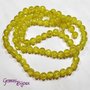 Lotto 10 perle tonde crackle 10mm giallo