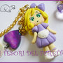 Collana "Fufudoll  Mod. Giulietta" Bambolina Lilla Doll dollina kawaii fimo cernit idea regalo