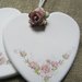 Cuore in gesso profumato stile shabby chic per bomboniere o segnaposto