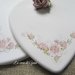 Cuore in gesso profumato stile shabby chic per bomboniere o segnaposto