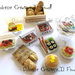 Miniature casa delle bambole Piatto di sushi con bacchette Scala 1:12
