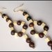 Orecchini etnici con perle di legno