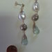 orecchini argento con perle