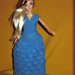 abito barbie colore turchese