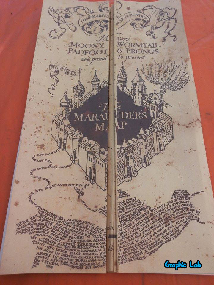 Mappa del Malandrino Harry Potter Marauder Map