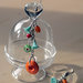 O14.14 - Orecchini pendenti con charms vintage colorati - Linea Flower Power