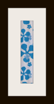 schema bracciale fiori blu in stitch peyote pattern - solo per uso personale