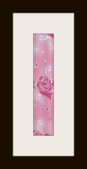 schema bracciale rosa chiara in stitch peyote pattern - solo per uso personale
