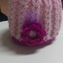 cappello bimba in lana rosa