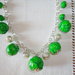 PARURE COLLANA BRACCIALE ORECCHINI IN FIMO VERDE