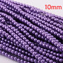 Lotto 20 perle vetro cerato VIOLA 10mm