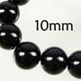 Lotto 20 perle in verto cerato 10mm NERO