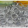 30 PZ ANELLINI ALL. ZIGRINATO silver-12MM#4062