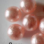 Lotto 10 perle acidate 8mm rosa