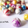 LOTTO 20 perle striate color AB (8 mm) (cod.24738)