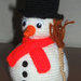 Snowman amigurumi crochet pattern
