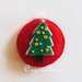 Set di decorazioni per l'albero di Natale in feltro rosso e bianco: addobbi fatti a mano!