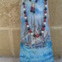 Collana artigianale fatta a mano con pietre dure, perle e corallo