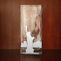 Vaso in vetro con incisa a mano skyline di New York - personalizzabile