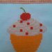 Strofinaccio cupcake arancio