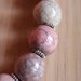 girocollo perle in ceramica raku rosa