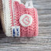 Scarpine da ginnastica in lana e misto-lana ad uncinetto per neonati - Rosa