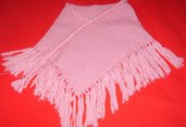 poncio sciarpa bimba maglia lana