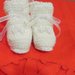 Scarpine scarpe neonato fatte a mano - "Lana Gatto" ferri-uncinetto  