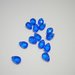 Perle di vetro a goccia piccola blu x10pz