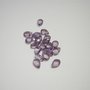 Perle di vetro a goccia piccola viola x10pz