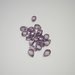 Perle di vetro a goccia piccola viola x10pz