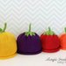 Cappello Lana Arancia per bimbo e bimba, Magic Fruit Hats, Cappellino lana arancione