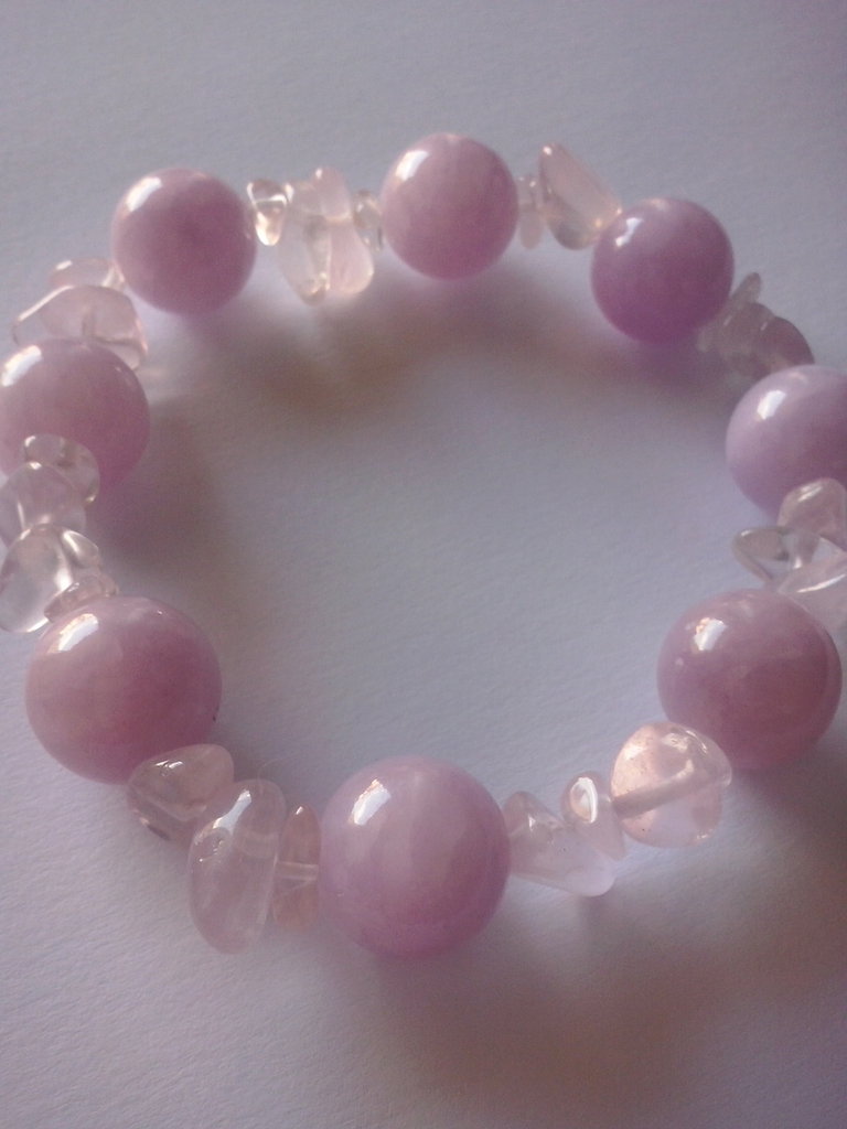 Bracciale Elastico In Quarzo Rosa Naturale 8 Mm - Pietre Preziose Himalayane Unisex, Gioiello Curativo E Portafortuna - 2