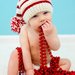 Tutina Da Elfo Per Bambina Con Fascia: Maniche Lunghe A Righe E Colletto Peter Pan - Perfetta Per Natale