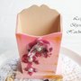 Portamatite, portapenne, pastelli, da scrivania decorato a mano con Orchidee fatte in Sospeso Trasparente
