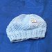 Cappellino neonato cotone 100% fatto a mano con farfallina  