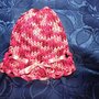  Cappellino bambina cotone fatto a mano ferri-uncinetto