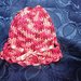  Cappellino bambina cotone fatto a mano ferri-uncinetto