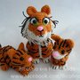 Famiglia Tigre amigurumi ad uncinetto Mamma tigre e i suoi cuccioli