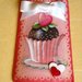 Tegole. Tegola muffin in miniatura con cuori in rilievo: bomboniera o idea regalo!