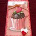Tegole. Tegola muffin in miniatura con cuori in rilievo: bomboniera o idea regalo!