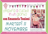 Mar 11 Novembre - Impara a Cucire in un Giorno con Emanuela Tonioni