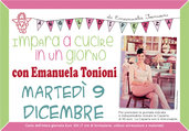 Mar 9 Dicembre - Impara a Cucire in un Giorno con Emanuela Tonioni