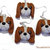 Orecchini cane cavalier king charles spaniel in fimo 