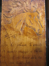 quadro legno intarsiato 