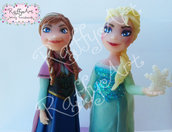 Cake topper Anna & Elsa - Inserzione privata per Maria Antonietta