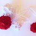 Decorazione natalizia 'palla di fiori di feltro' rossa o bianca: un addobbo elegante e romantico per il vostro Natale!