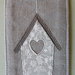 Segnalibro handmade in tessuto grigio – home