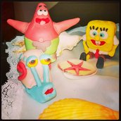 Personaggi Torta Spongebob Pasta di Zucchero